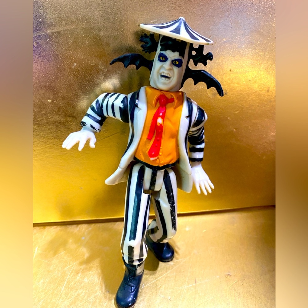 Beatlejuice 80’s Show Time Action Figure Geffen Film Co Long Neck 5”